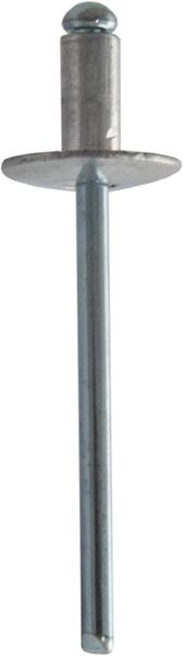 Заклепка вытяжная 4.8х12, Al/St, с увеличенным полем 16мм (упак/250шт)