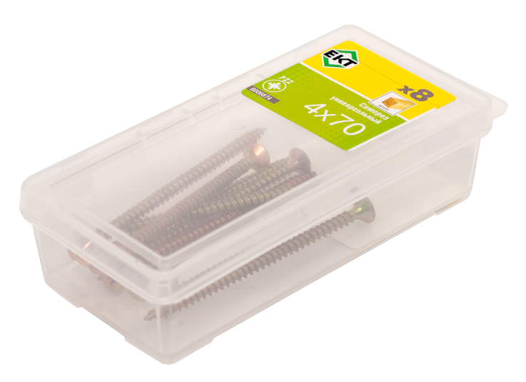 Саморез, желтый цинк 4,0х70 (упак/8шт)