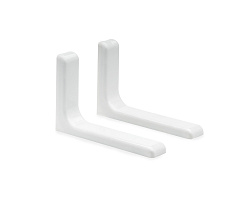 Кронштейн в пластиковом корпусе, 115x80mm, белый (упак/2шт)