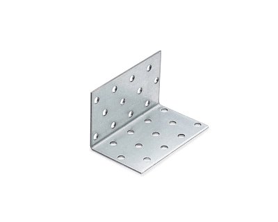 Уголок крепежный равносторонний 50x50x80x2,0 мм KUR-50-80 (упак/150шт)