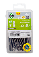 Саморез для террасной доски TORX25 5.0x80, нерж.сталь (упак/50шт)