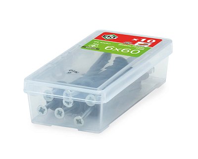 Дюбель-гвоздь GL, 6x60 гриб, п/п, ЕКТ (мини-конт./10шт)