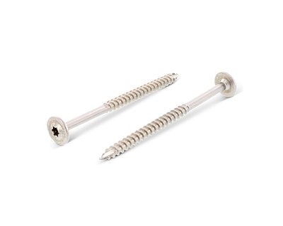 Саморез усиленный по дереву SKP-S, TORX25, 6x80, прессшайба, нерж.сталь (упак/100шт)