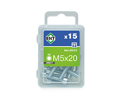 Винт  5х20 с цилиндр.гол.и внутр.шестигр., цинк,прочн.8.8 DIN 912 (упак/15шт)