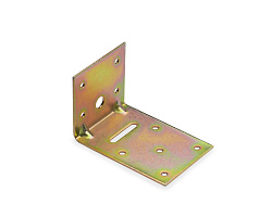 Крепежный уголок с двойным усилением 90x60x60/2 KUD1, желтый цинк (шт)