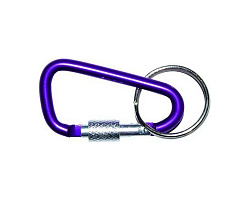 Карабин M7, DIN 5299D, с фиксатором, алюминиевый, ЕКТ (с этик./1шт)