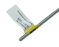 Шпилька резьбовая M5x1000мм, прочн. 4.8, цинк, МОНТАЖ (с этик./1шт)