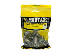 Заклепка резьб. M8x18.0LF16, ст.,жел.цинк.,цил.борт,насечка на теле (упак/20шт)