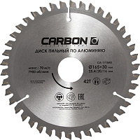 Диск пильный по алюминию 165x30/25.4/20/16мм 42 зуба CARBON (шт)