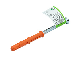 Рамный дюбель с шурупом RD-X 10x80 потай, НЕЙЛОН, ЕКТ (с этик./1шт)