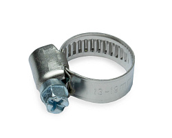 Хомут червячный (160-180 мм), ширина 9 мм, DIN3017-1, НЕРЖ. СТАЛЬ SS201, W2, винт оцинк. (упак/10шт)