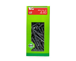 Дюбель-гвоздь GL, 6x60 гриб, п/п, ЕКТ (кор. с окном/140шт)