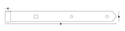 Петля ленточная 800x45x6/18 PL-800/16 (шт)