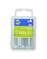 Болт шестигранный 8х 35, цинк, прочн. 8.8 DIN 933 (ГОСТ 7798-70) (упак/4шт)