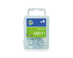 Гайка врезная М8х11, оцинк. (упак/4шт) ЕКТ