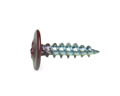 Саморез с п/ш SPO, острый 4.2х16 RAL3005 (упак/500шт)