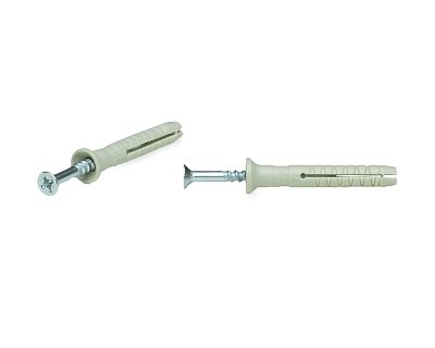 Дюбель-гвоздь GL, 6x40 потай, нейлон, ЕКТ (кор. с окном/180шт)