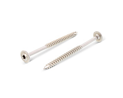 Саморез усиленный по дереву SKP-S, TORX25, 6x160, прессшайба, нерж.сталь (упак/100шт)