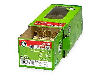 Дюбель распорный PND 8x40, нейлон, ЕКТ (кор. с окном/150шт)
