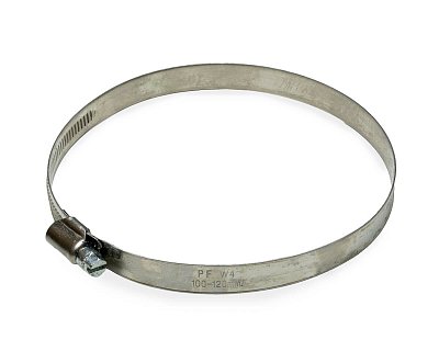 Хомут червячный (100-120 мм), ширина 9 мм, DIN3017-1, НЕРЖ. СТАЛЬ A2, W4, винт нерж. (упак/10шт)