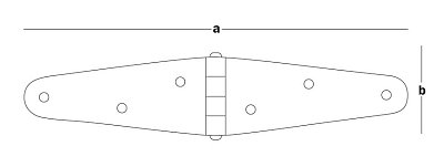 Петля треугольная 150x35x2 PT-150 (шт)