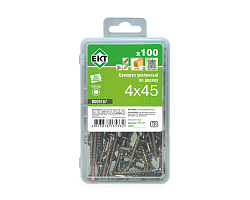 Саморез усиленный по дереву TORX20 4.0x45, потай, желт. цинк (упак/100шт)