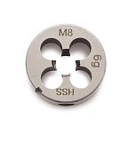 Плашка M8, 25x9мм, шаг 1.25мм, HSS M2, DIN223 KERN PRO (шт)