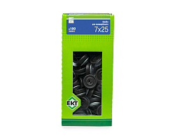 Шайба для поликарбоната, 7x25 черная, в коробке с окном, ЕКТ (упак/100шт)