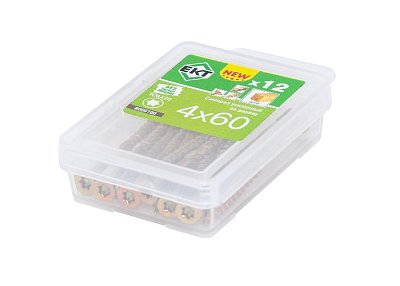 Саморез усиленный по дереву TORX20 4.0x60, потай, желт. цинк (упак/12шт)