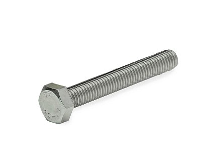 Болт с шестигранной головкой M8х55, DIN933, НЕРЖ. СТАЛЬ (упак/100шт)
