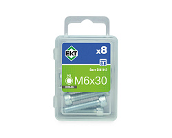 Винт  6х 30 с цилиндр. гол. и внутр. шестигр., цинк, прочн. 8.8 DIN912 (упак/8шт)