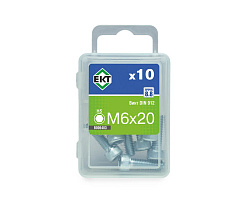 Винт  6х 20 с цилиндр. гол. и внутр. шестигр., цинк, прочн. 8.8 DIN912 (упак/10шт)