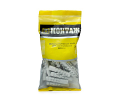 Дюбель распорный 10х50 UPP, полипропилен, МОНТАЖ (пакет/20шт)