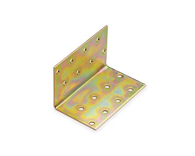 Крепежный уголок 50x50x80/2 KM6, желтый цинк (шт)