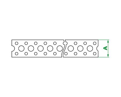 Лента перфорированная прямая LP_V 12x0.5мм, ЕКТ (бухта/5м)