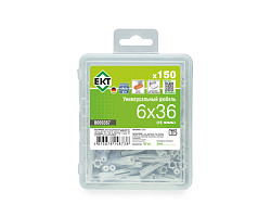 Универсальный дюбель UDD 6x36, НЕЙЛОН, в пласт. контейнере (упак/150шт) ЕКТ