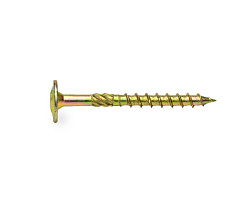 Саморез усиленный по дереву SKP, TORX40, 8x220, прессшайба, желт. цинк (упак/50шт)