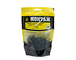 Саморез для гипсокартона 3.5x25, редкий шаг (к дереву), фосфат, дой-пак M, МОНТАЖ (пакет/300шт)