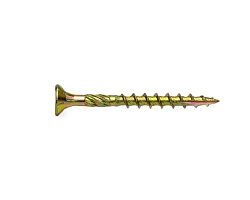 Саморез усиленный по дереву SKS, TORX30, 6.0x200, потай, желт. цинк (упак/100шт)