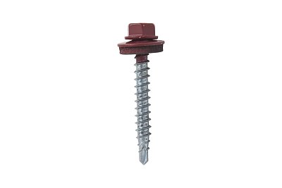 Саморез кровельный SRW-R, 4,8х35 сверло РТ1 RAL 3011 (красно-коричневый) (упак/200шт)