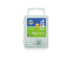 Заклепка резьб. M6x15.5/0530, цинк.,цил.борт (упак/2шт)