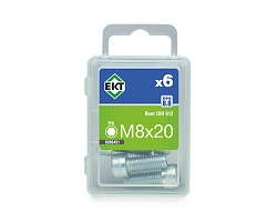 Винт  8х 20 с цилиндр.гол.и внутр.шестигр., цинк,прочн.8.8 DIN 912 (упак/6шт)