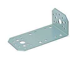 Уголок крепежный ассиметричный 50x130x65x2,0 мм KUAS-65 (упак/50шт)