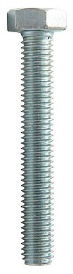 Болт с шестигранной головкой М16х45/45, DIN933 (ГОСТ 7798-70), прочн. 8.8, цинк (упак/25кг/~257шт)
