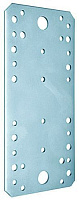 Крепежная пластина оцинкованная 130x53x2,0 мм КР-130 (упак/100шт)