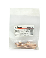 Цанга короткая 2.4мм для сварочной горелки TIG WP17/WP26 KIRK (упак/10шт)