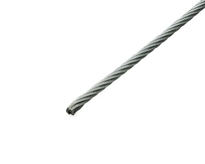 Трос для растяжки СА 5 мм, DIN3055, НЕРЖ. СТАЛЬ A4 (бухта/250м)