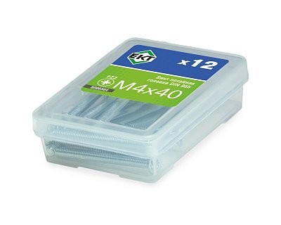 Винт 4х40 пот. гол. POZI, цинк, DIN 965 (упак/12шт)