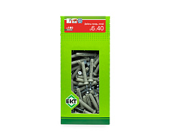 Дюбель-гвоздь GL, 6x40 потай, нейлон, ЕКТ (кор. с окном/180шт)