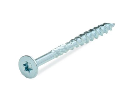 Саморез конструкционный по дереву, TORX25, 5.0x60, потай, белый цинк (упак/500шт)